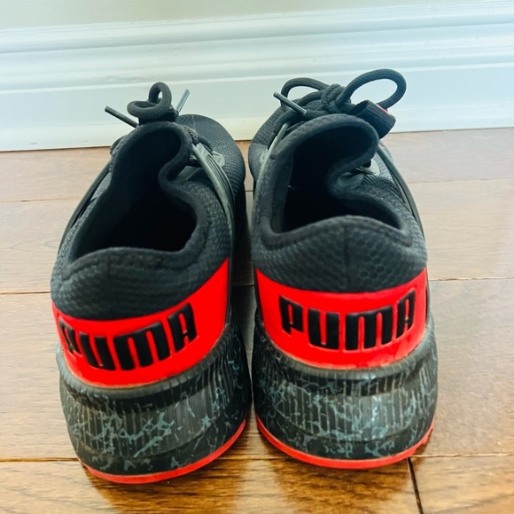 Puma Black and Red Men's Sneakers - Picture 5 of 9